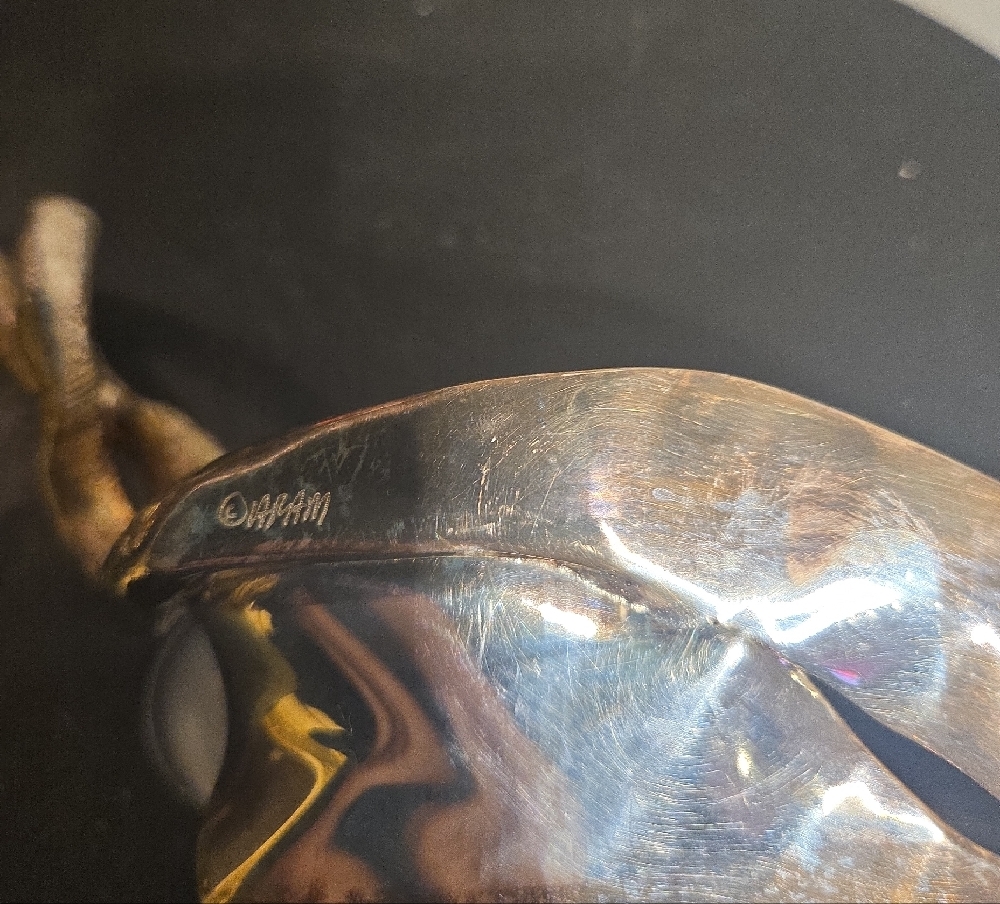 Micheal Aram Cake Knife Freeform Sculptural Handle Silverplate - Picture 10 of 11